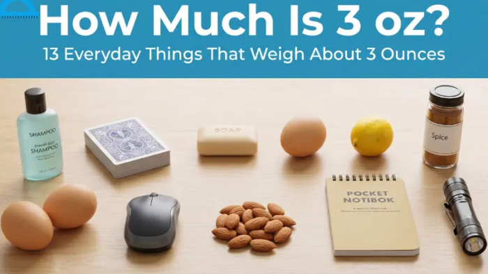 how much is 3 oz