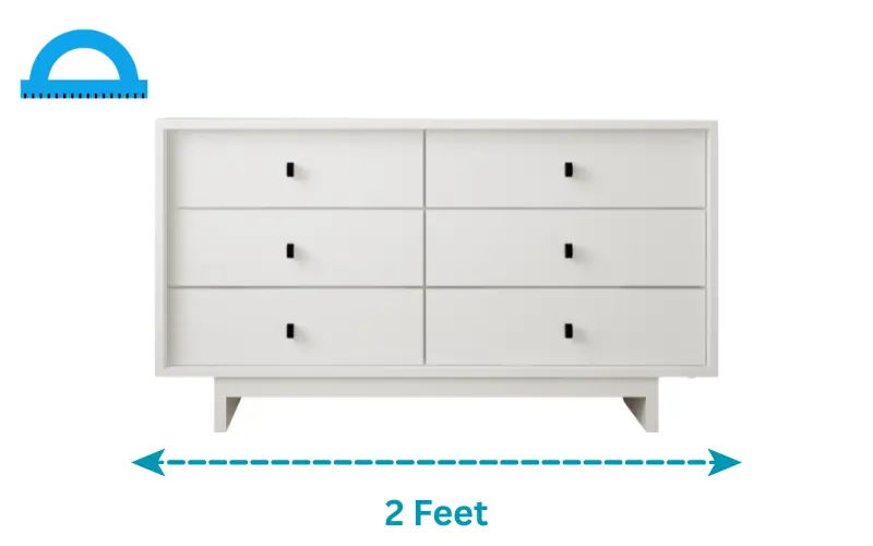 how long is 2 feet