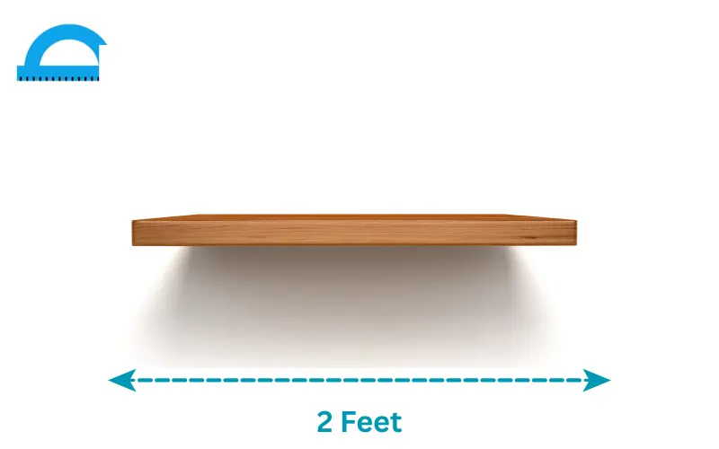 how long is 2 feet