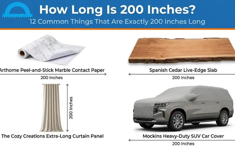 How Long Is 200 Inches