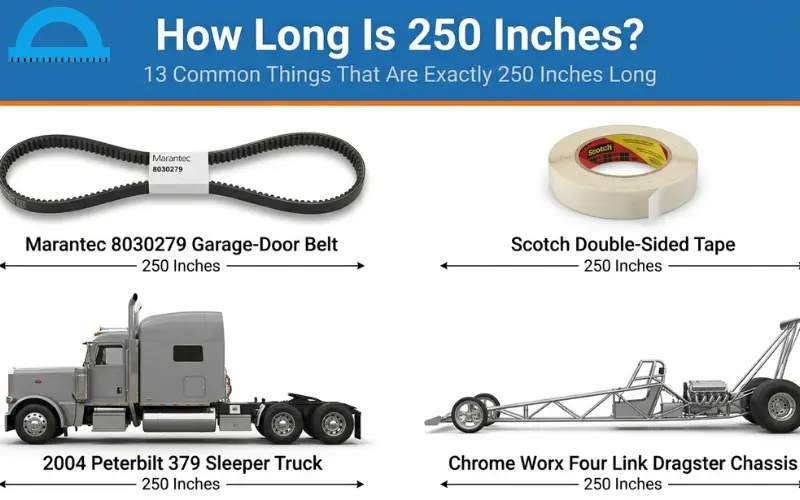 How Long Is 250 Inches