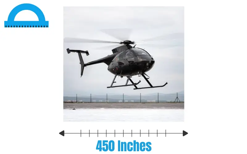 How Long Is 450 Inches