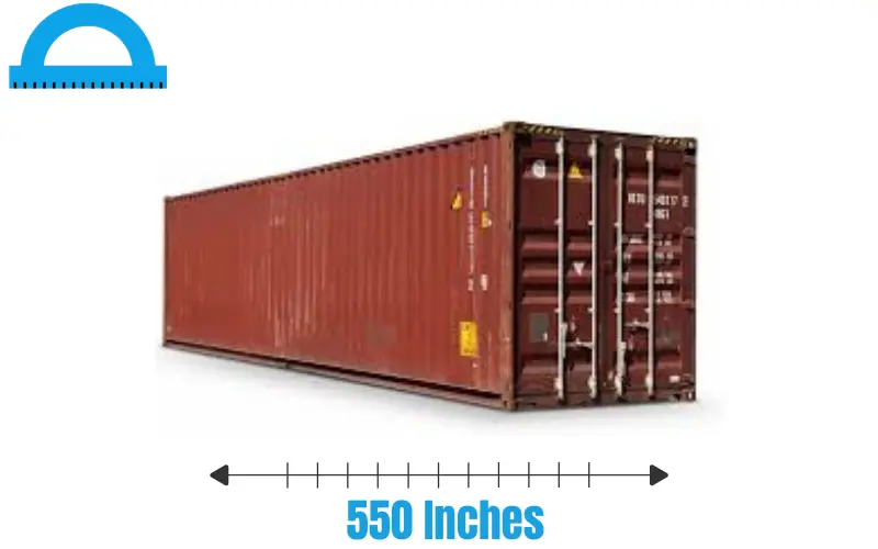 How Long Is 550 Inches