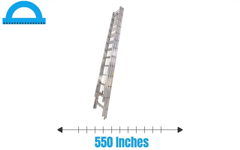 How Long Is 550 Inches