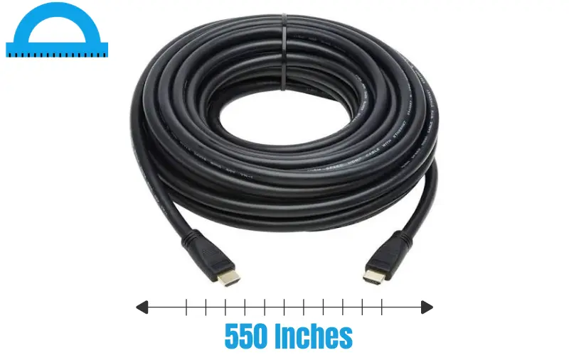 How Long Is 550 Inches