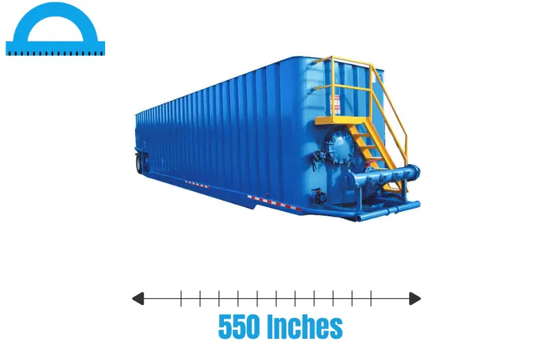 How Long Is 550 Inches